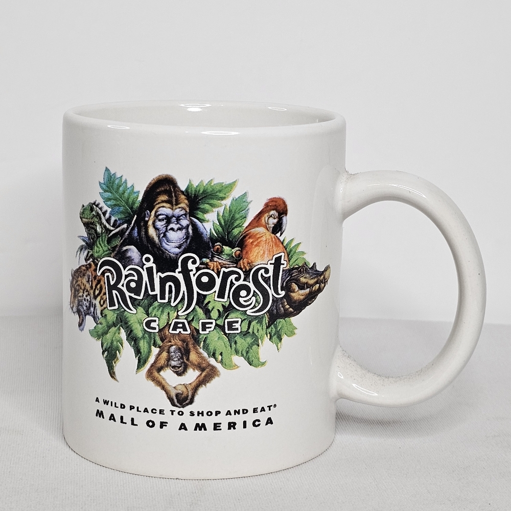 Rainforest Cafe Mall Of America Coffee Cup Mug A Wild Place To Shop & Eat MN New